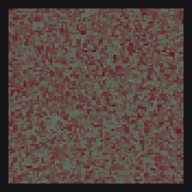 Soyut geometrik desen üretken hesaplama sanatı illüstrasyonu, fayans renk parçalarının taklidi