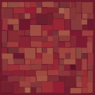 Soyut geometrik desen üretken hesaplama sanatı illüstrasyonu, fayans renk parçalarının taklidi