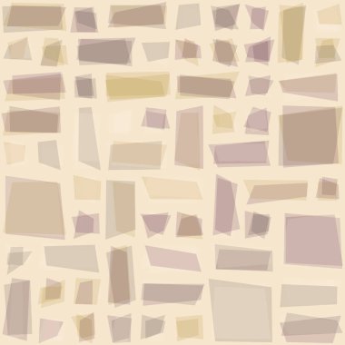 Soyut geometrik desen üretken hesaplama sanatı illüstrasyonu, fayans renk parçalarının taklidi