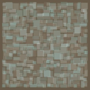 Soyut geometrik desen üretken hesaplama sanatı illüstrasyonu, fayans renk parçalarının taklidi