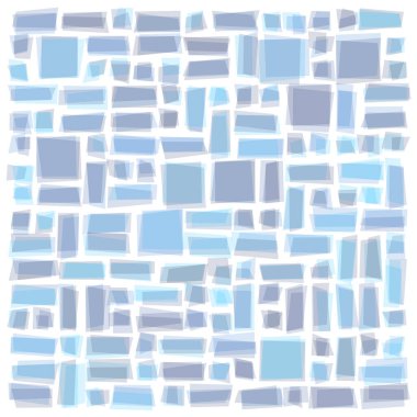 Soyut geometrik desen üretken hesaplama sanatı illüstrasyonu, fayans renk parçalarının taklidi