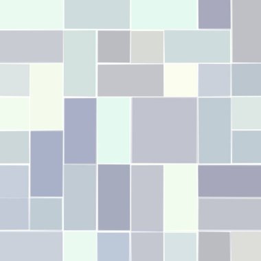 Soyut geometrik desen üretken hesaplama sanatı illüstrasyonu, fayans renk parçalarının taklidi