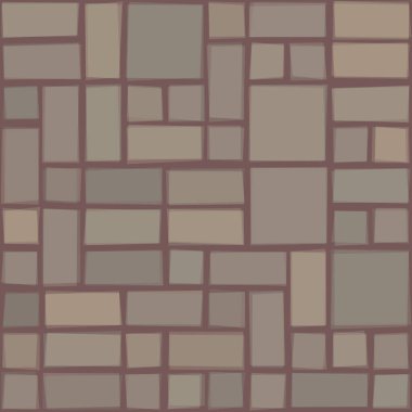 Soyut geometrik desen üretken hesaplama sanatı illüstrasyonu, fayans renk parçalarının taklidi