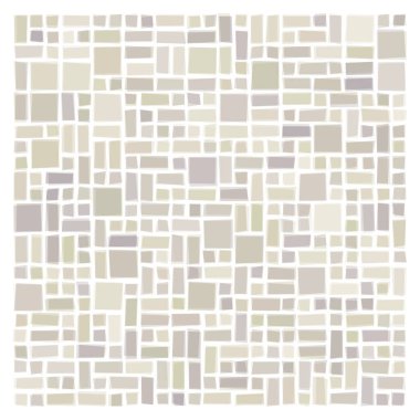 Soyut geometrik desen üretken hesaplama sanatı illüstrasyonu, fayans renk parçalarının taklidi