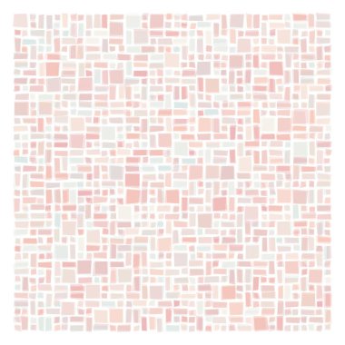 Soyut geometrik desen üretken hesaplama sanatı illüstrasyonu, fayans renk parçalarının taklidi