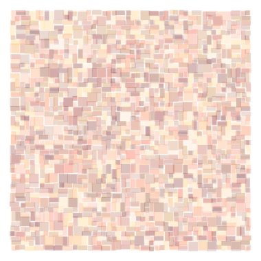 Soyut geometrik desen üretken hesaplama sanatı illüstrasyonu, fayans renk parçalarının taklidi