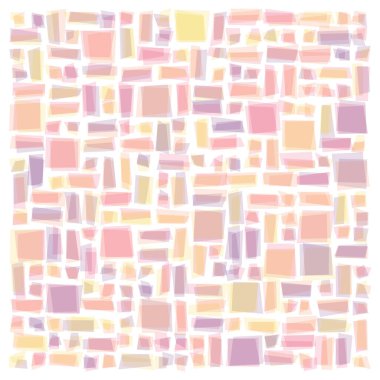Soyut geometrik desen üretken hesaplama sanatı illüstrasyonu, fayans renk parçalarının taklidi