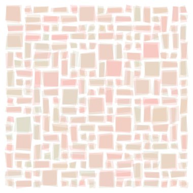 Soyut geometrik desen üretken hesaplama sanatı illüstrasyonu, fayans renk parçalarının taklidi