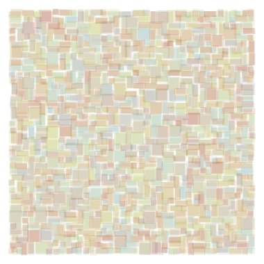 Soyut geometrik desen üretken hesaplama sanatı illüstrasyonu, fayans renk parçalarının taklidi