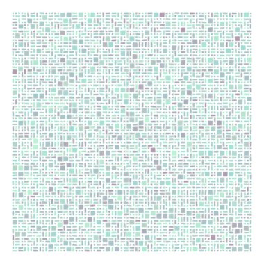 Soyut geometrik desen üretken hesaplama sanatı illüstrasyonu, fayans renk parçalarının taklidi