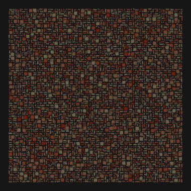 Soyut geometrik desen üretken hesaplama sanatı illüstrasyonu, fayans renk parçalarının taklidi