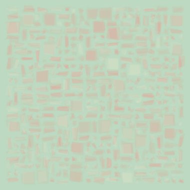 Soyut geometrik desen üretken hesaplama sanatı illüstrasyonu, fayans renk parçalarının taklidi