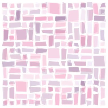 Soyut geometrik desen üretken hesaplama sanatı illüstrasyonu, fayans renk parçalarının taklidi