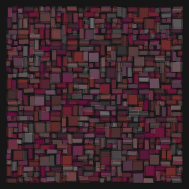 Soyut geometrik desen üretken hesaplama sanatı illüstrasyonu, fayans renk parçalarının taklidi