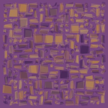 Soyut geometrik desen üretken hesaplama sanatı illüstrasyonu, fayans renk parçalarının taklidi