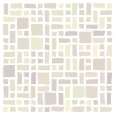 Soyut geometrik desen üretken hesaplama sanatı illüstrasyonu, fayans renk parçalarının taklidi