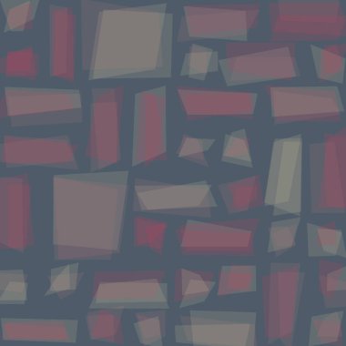 Soyut geometrik desen üretken hesaplama sanatı illüstrasyonu, fayans renk parçalarının taklidi