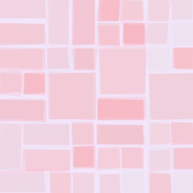 Soyut geometrik desen üretken hesaplama sanatı illüstrasyonu, fayans renk parçalarının taklidi