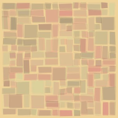 Soyut geometrik desen üretken hesaplama sanatı illüstrasyonu, fayans renk parçalarının taklidi