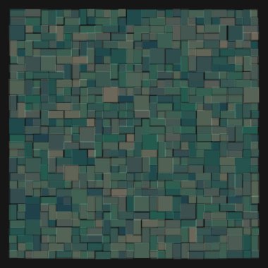 Soyut geometrik desen üretken hesaplama sanatı illüstrasyonu, fayans renk parçalarının taklidi