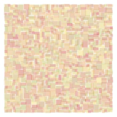 Soyut geometrik desen üretken hesaplama sanatı illüstrasyonu, fayans renk parçalarının taklidi