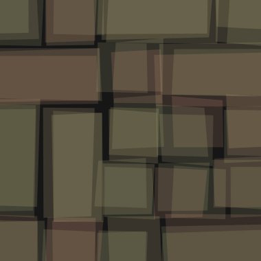 Soyut geometrik desen üretken hesaplama sanatı illüstrasyonu, fayans renk parçalarının taklidi