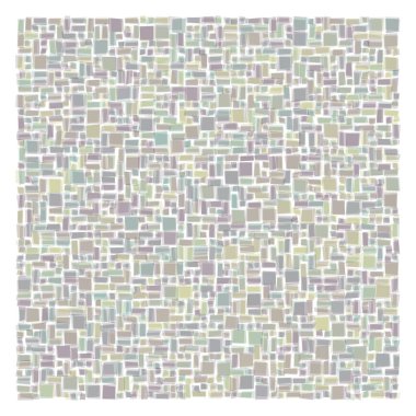 Soyut geometrik desen üretken hesaplama sanatı illüstrasyonu, fayans renk parçalarının taklidi