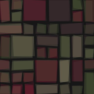 Soyut geometrik desen üretken hesaplama sanatı illüstrasyonu, fayans renk parçalarının taklidi