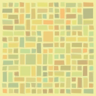 Soyut geometrik desen üretken hesaplama sanatı illüstrasyonu, fayans renk parçalarının taklidi