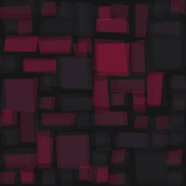 Soyut geometrik desen üretken hesaplama sanatı illüstrasyonu, fayans renk parçalarının taklidi