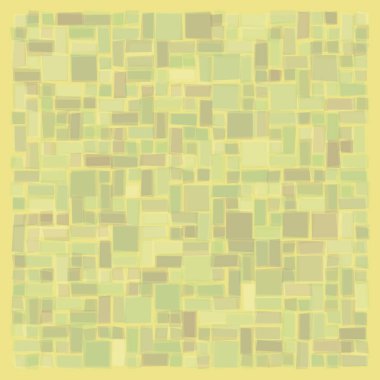 Soyut geometrik desen üretken hesaplama sanatı illüstrasyonu, fayans renk parçalarının taklidi