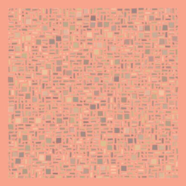 Soyut geometrik desen üretken hesaplama sanatı illüstrasyonu, fayans renk parçalarının taklidi