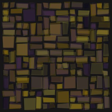 Soyut geometrik desen üretken hesaplama sanatı illüstrasyonu, fayans renk parçalarının taklidi