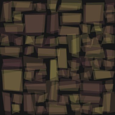 Soyut geometrik desen üretken hesaplama sanatı illüstrasyonu, fayans renk parçalarının taklidi