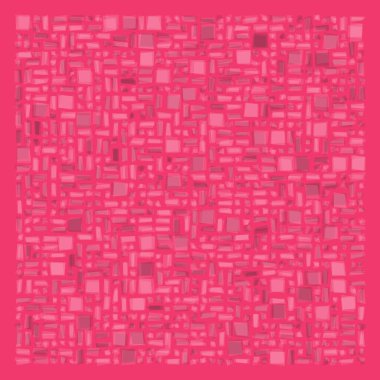 Soyut geometrik desen üretken hesaplama sanatı illüstrasyonu, fayans renk parçalarının taklidi