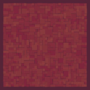 Soyut geometrik desen üretken hesaplama sanatı illüstrasyonu, fayans renk parçalarının taklidi