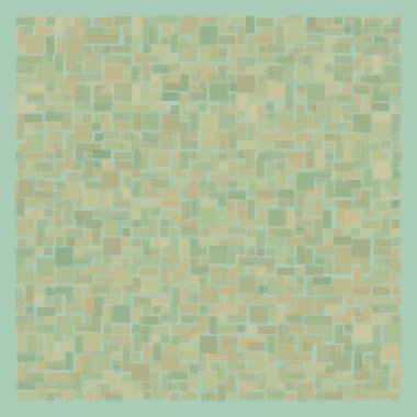 Soyut geometrik desen üretken hesaplama sanatı illüstrasyonu, fayans renk parçalarının taklidi