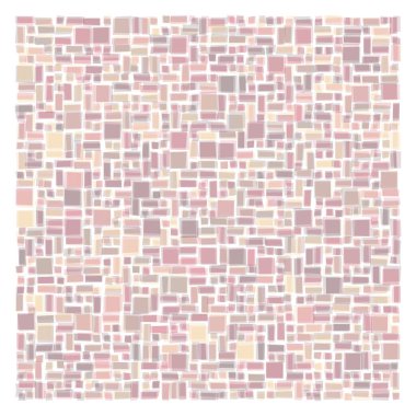 Soyut geometrik desen üretken hesaplama sanatı illüstrasyonu, fayans renk parçalarının taklidi