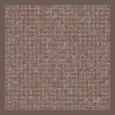 Soyut geometrik desen üretken hesaplama sanatı illüstrasyonu, fayans renk parçalarının taklidi