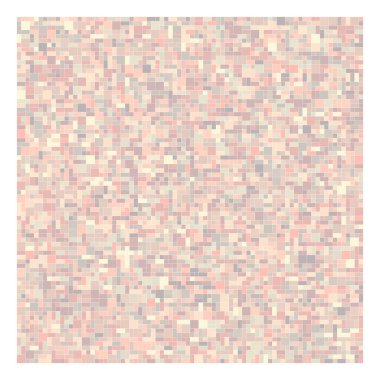 Soyut geometrik desen üretken hesaplama sanatı illüstrasyonu, fayans renk parçalarının taklidi