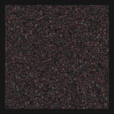 Soyut geometrik desen üretken hesaplama sanatı illüstrasyonu, fayans renk parçalarının taklidi