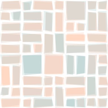 Soyut geometrik desen üretken hesaplama sanatı illüstrasyonu, fayans renk parçalarının taklidi