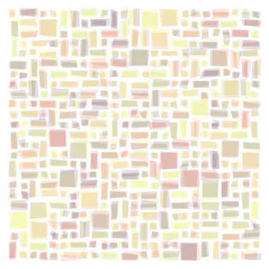 Soyut geometrik desen üretken hesaplama sanatı illüstrasyonu, fayans renk parçalarının taklidi