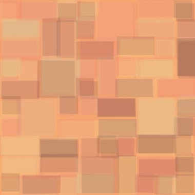 Soyut geometrik desen üretken hesaplama sanatı illüstrasyonu, fayans renk parçalarının taklidi