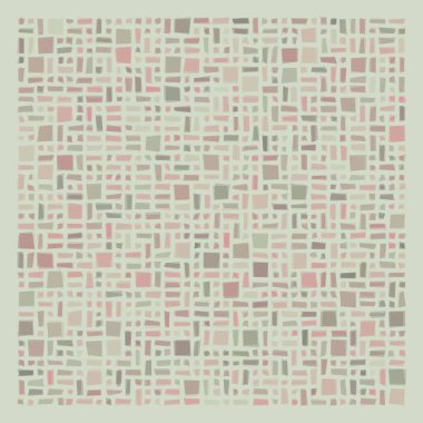 Soyut geometrik desen üretken hesaplama sanatı illüstrasyonu, fayans renk parçalarının taklidi