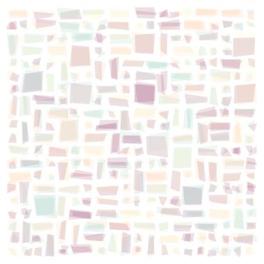 Soyut geometrik desen üretken hesaplama sanatı illüstrasyonu, fayans renk parçalarının taklidi