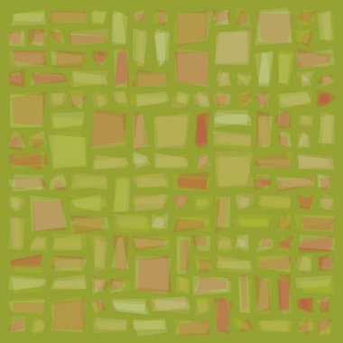 Soyut geometrik desen üretken hesaplama sanatı illüstrasyonu, fayans renk parçalarının taklidi