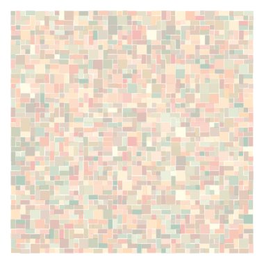 Soyut geometrik desen üretken hesaplama sanatı illüstrasyonu, fayans renk parçalarının taklidi