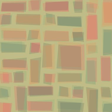 Soyut geometrik desen üretken hesaplama sanatı illüstrasyonu, fayans renk parçalarının taklidi