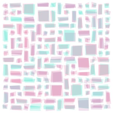 Soyut geometrik desen üretken hesaplama sanatı illüstrasyonu, fayans renk parçalarının taklidi